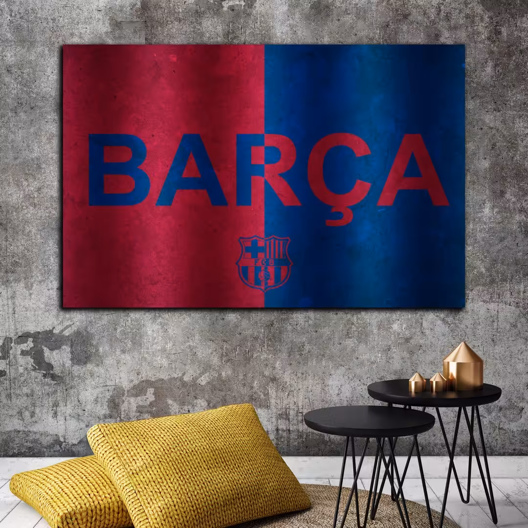 تابلو شاسی بکلیت طرح فوتبال لوگو باشگاه بارسلونا مدل SH-S6906