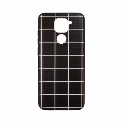 کاور طرح مربع سیاه  کد 01 مناسب برای گوشی موبایل شیائومی Redmi Note 9 