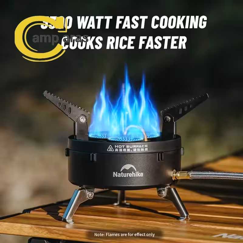 اجاق گاز سرشعله 3 شعله نیچرهایک CNK2450CF019 شلنگ دار - کمپ آراس