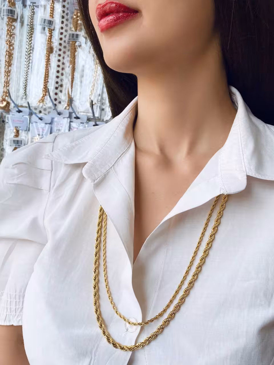 زنجیر استیل طنابی، طول 75 سانتیمتر