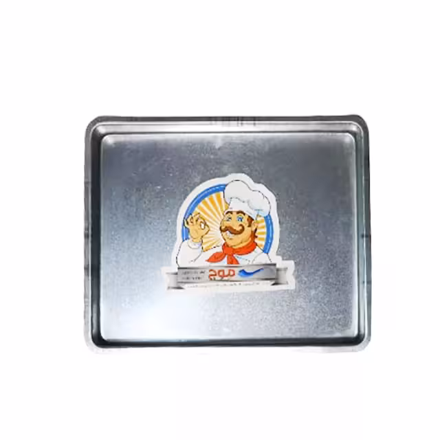 قالب کیک گالوانیزه موج مدل مستطیل لبه معمولی سایز 35×45 سانتی متری