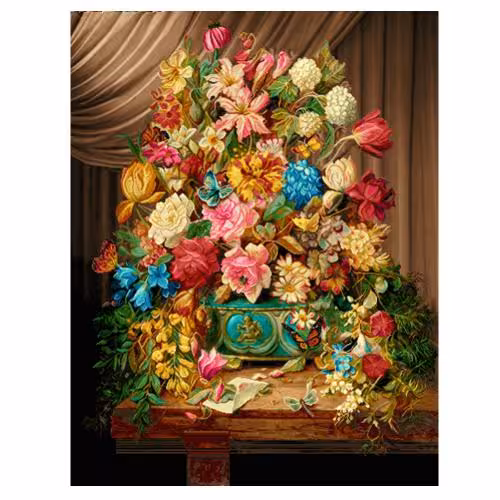 طرح گل وگلدان کد 25267