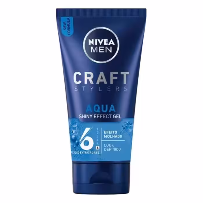 ژل حالت دهنده مو نیوآ سری Craft مدل Aqua Shiny Effect Gel شماره 6 حجم 150 میل