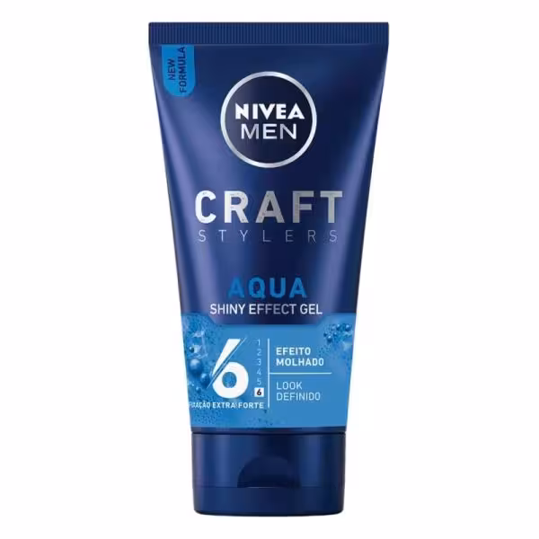 ژل حالت دهنده مو نیوآ سری Craft مدل Aqua Shiny Effect Gel شماره 6 حجم 150 میل