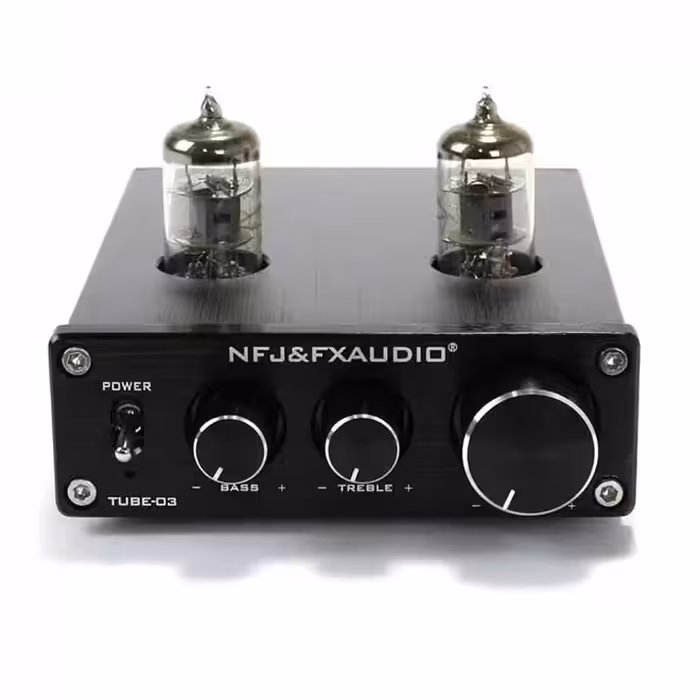 پری آمپلی فایر لامپی FX-AUDIO TUBE-03 Preamplifier 6K4 Tube Hi-Fi with Bass & Treble