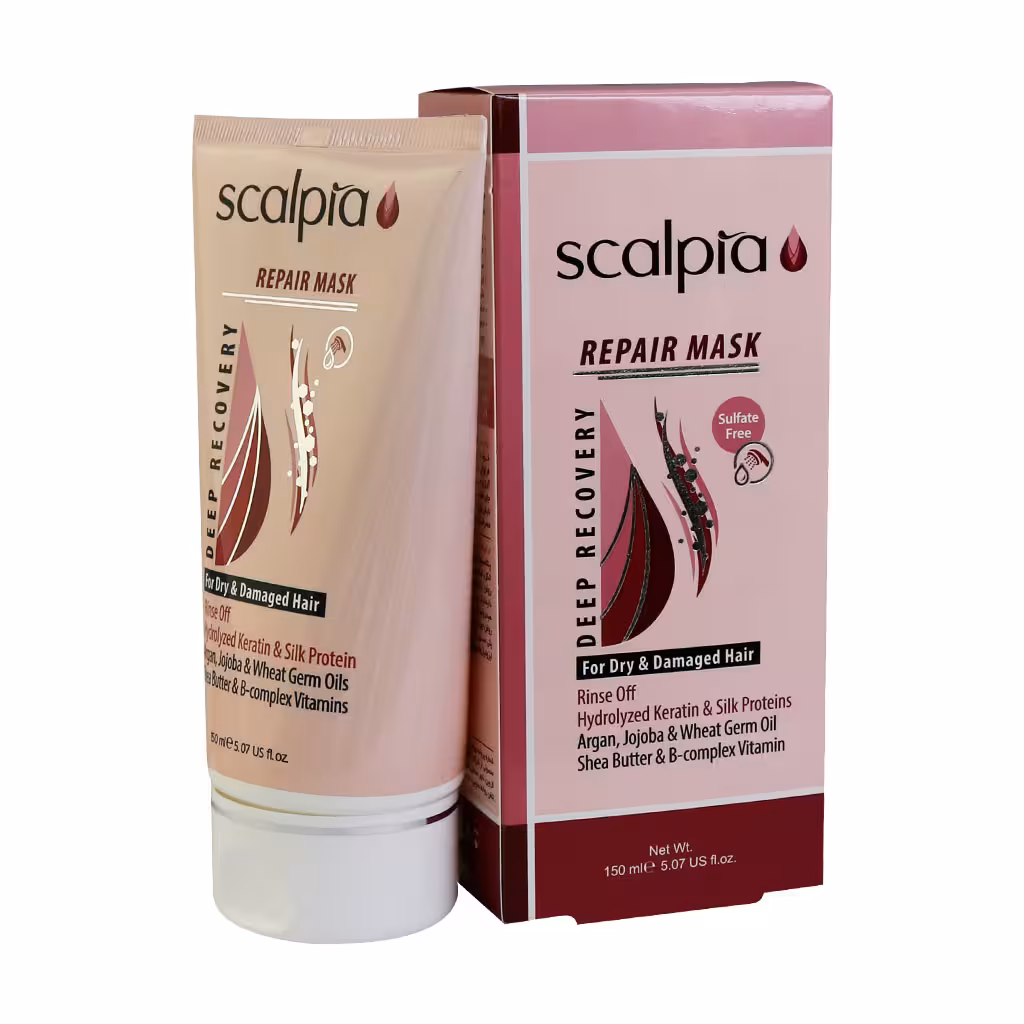 ماسک مو مخصوص موهای خشک و آسیب دیده ( داخل حمام) اسکالپیا حجم 150 میلی لیتر