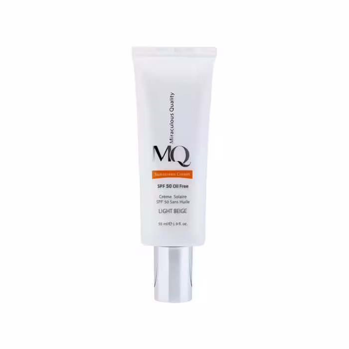 کرم ضد آفتاب نرمال بژ روشن ام کیو SPF50 - فروشگاه میرکمالی