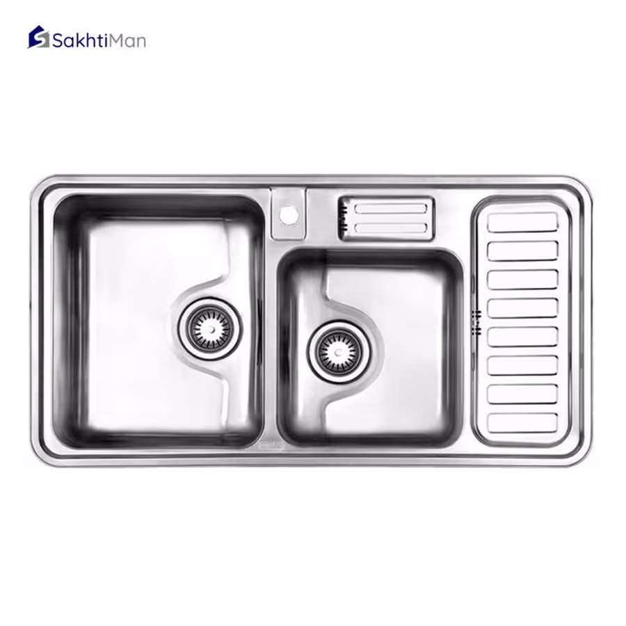سینک ظرفشویی استیل البرز مدل فانتزی 812 با جا مایع توکار