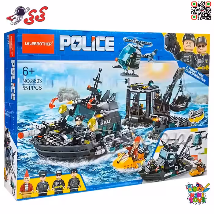 لگو پلیس نیروی ویژه دریایی – دو مدل ساخت از سری سیتی مدل 8603