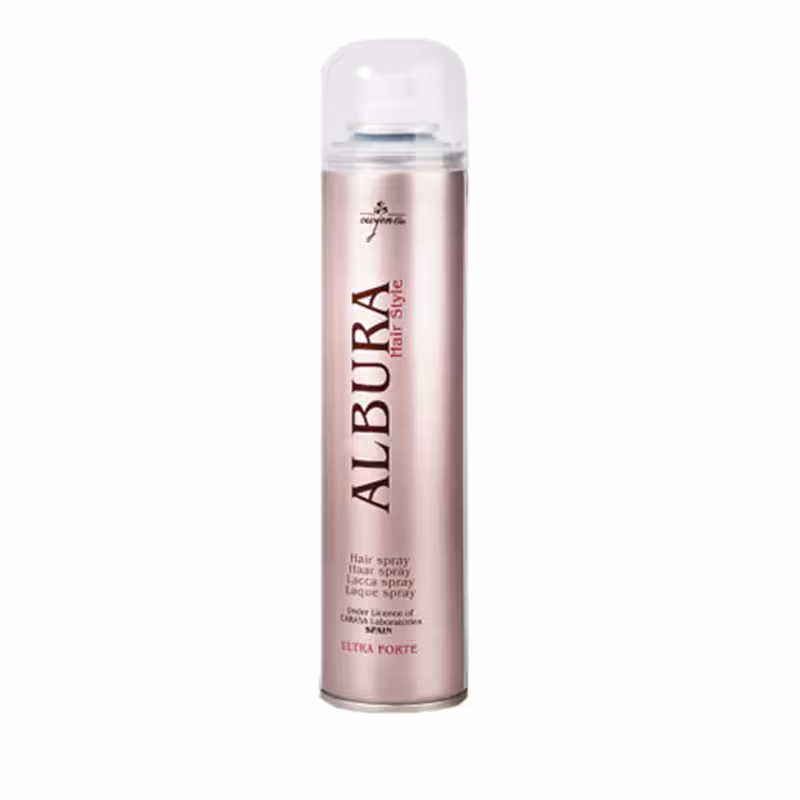 اسپری چسب مو آلبورا مدل Ultra Forte حجم 400 میلی لیتر