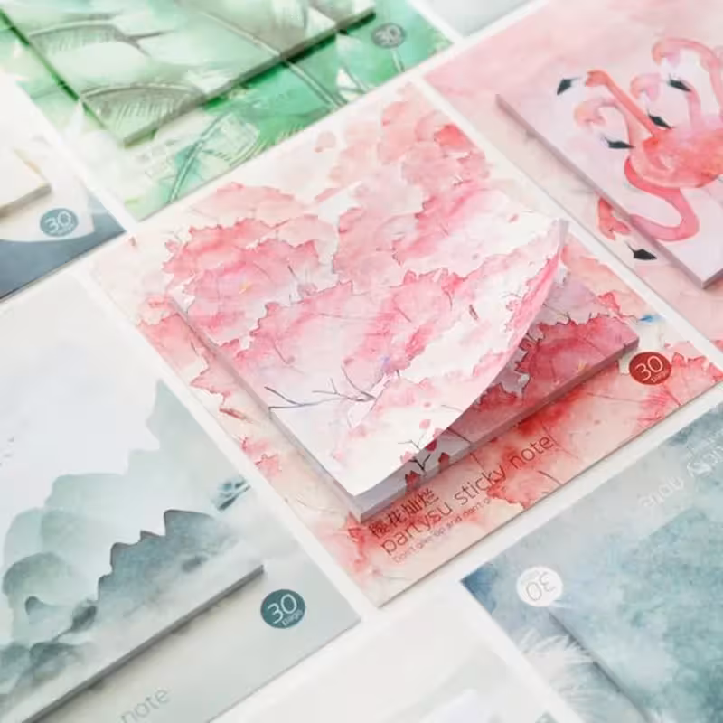 استیک نوت سری فلامینگو و گل