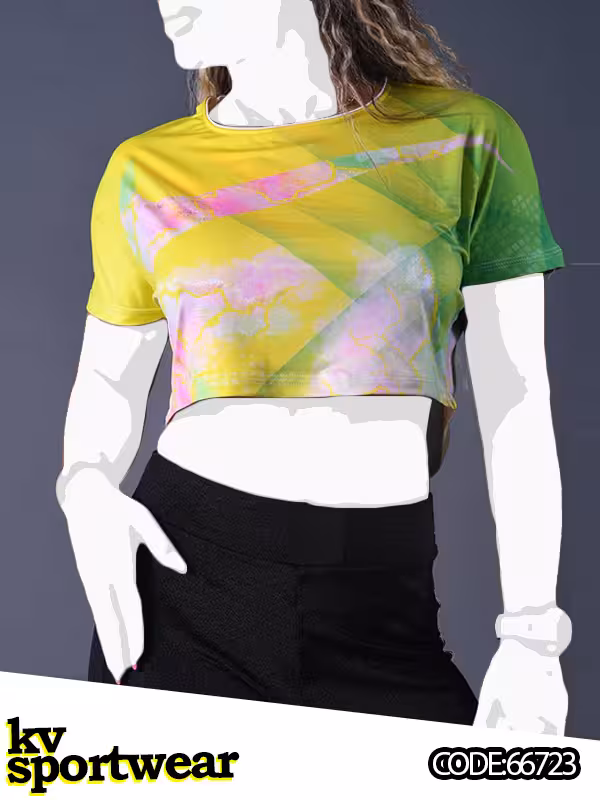 تیشرت کراپ ورزشی زنانه NIKE
