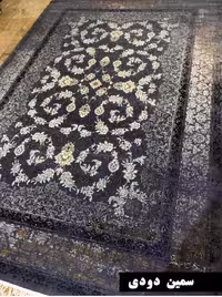فرش طرح سمین دودی 700 شانه 2550 تراکم سنگین 6 متری