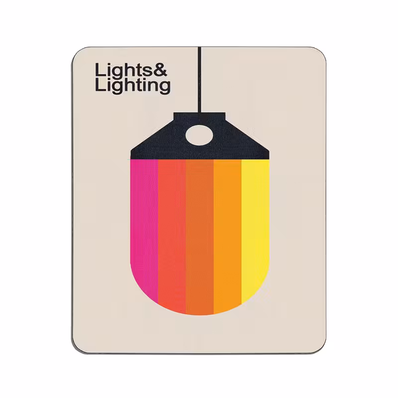 پد موس - پد ماوس  طرح لامپ و نور کد 3370