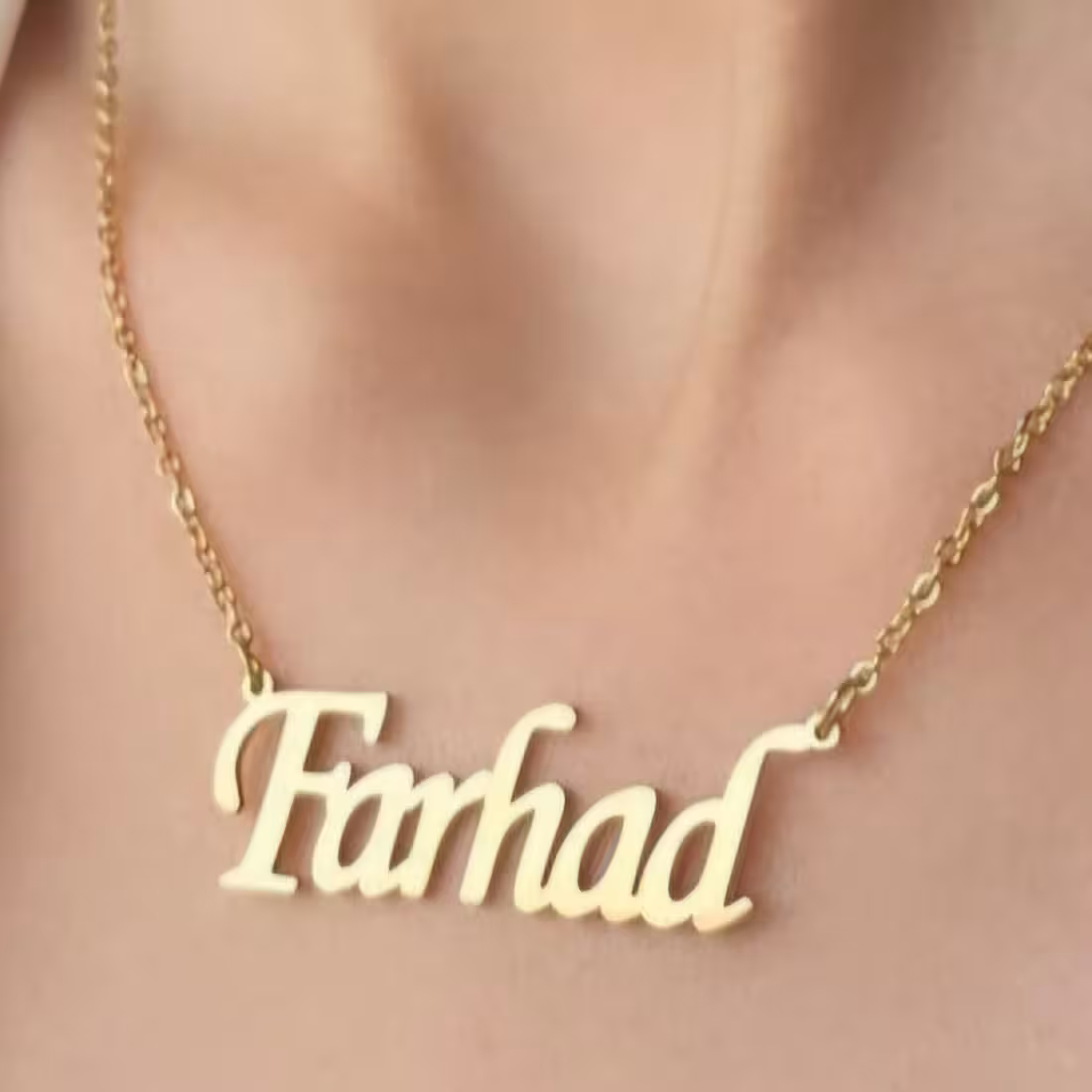 گردنبند استیل مدل اسم فرهاد
