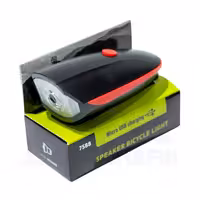 چراغ جلو بوق دار دوچرخه شارژی 7588 قرمز