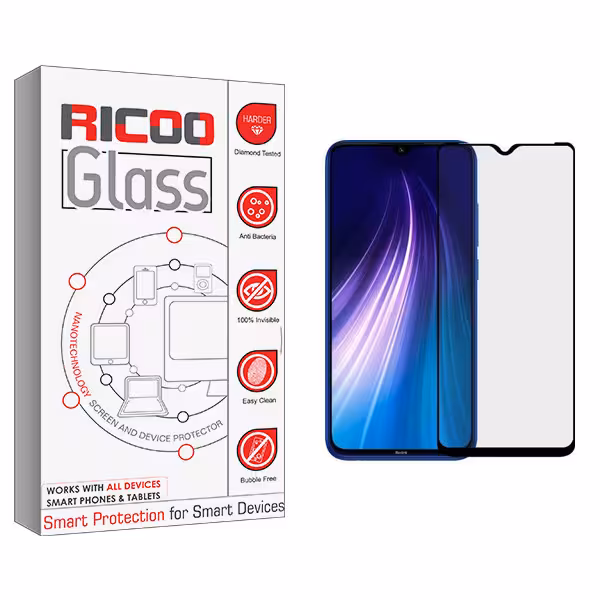 محافظ صفحه نمایش سرامیکی ریکوو مدل  HD مناسب برای گوشی موبایل شیائومی REDMI NOTE8