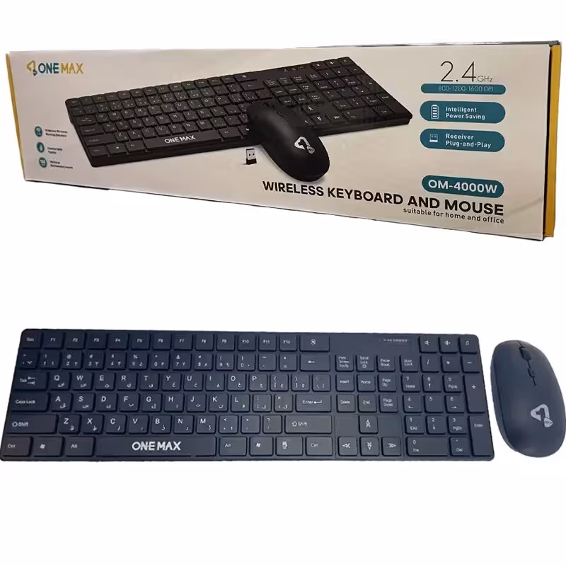 کیبورد و موس وان مکس بیسیم مدل ONEMAX-4000W