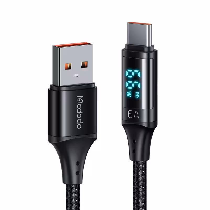 کابل Type C مک دودو Mcdodo CA-1080 Digital HD Super Charge Data cable طول 1.2 متر توان 66 وات