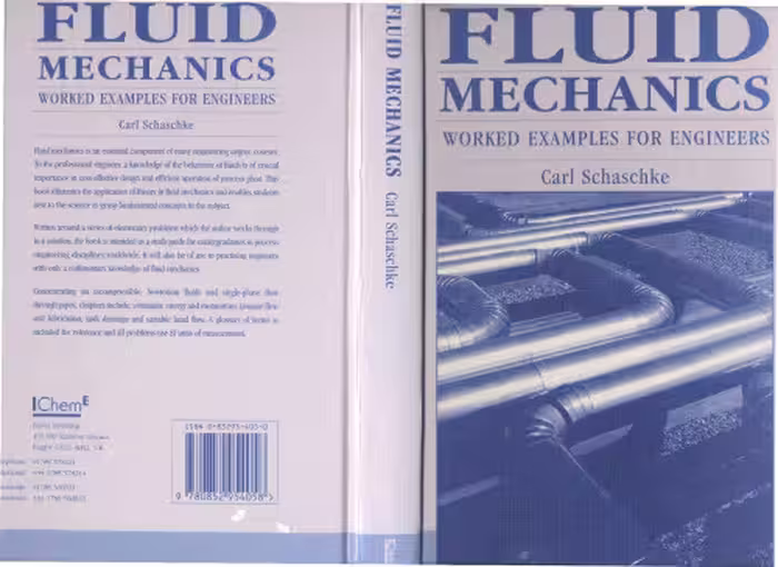 خرید و دانلود نسخه کامل کتاب Fluid Mechanics: Worked Examples for Engineers - IChemE
