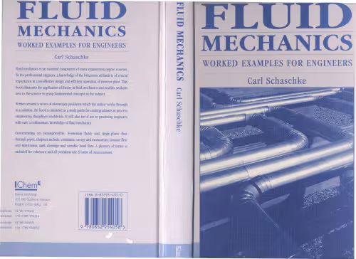 خرید و دانلود نسخه کامل کتاب Fluid Mechanics: Worked Examples for Engineers - IChemE