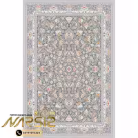 فرشینه فرش افشان طرح گلنار طوسی کد 9097
