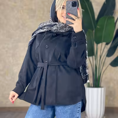 مانتو اسپرت زنانه مخمل مدل لیا