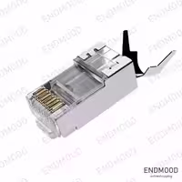 کانکتور Cat6A STP دنباله دار شانه ای کی نت پلاس KP-NC6AS20