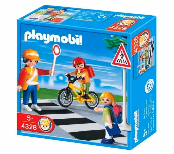 school crossing guard with kidsكد 4328