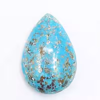 نگین فیروزه اشکی کرمان پیریت دار کد 08