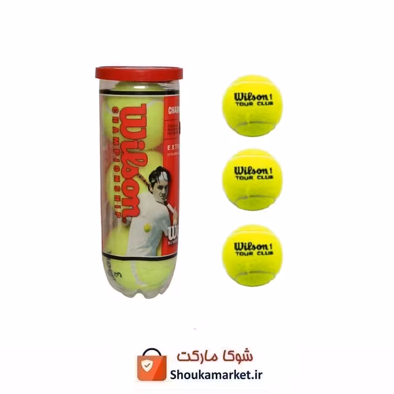 توپ تنیس Wison 1 Tour Club ویلسون 3 عددی VTT-004