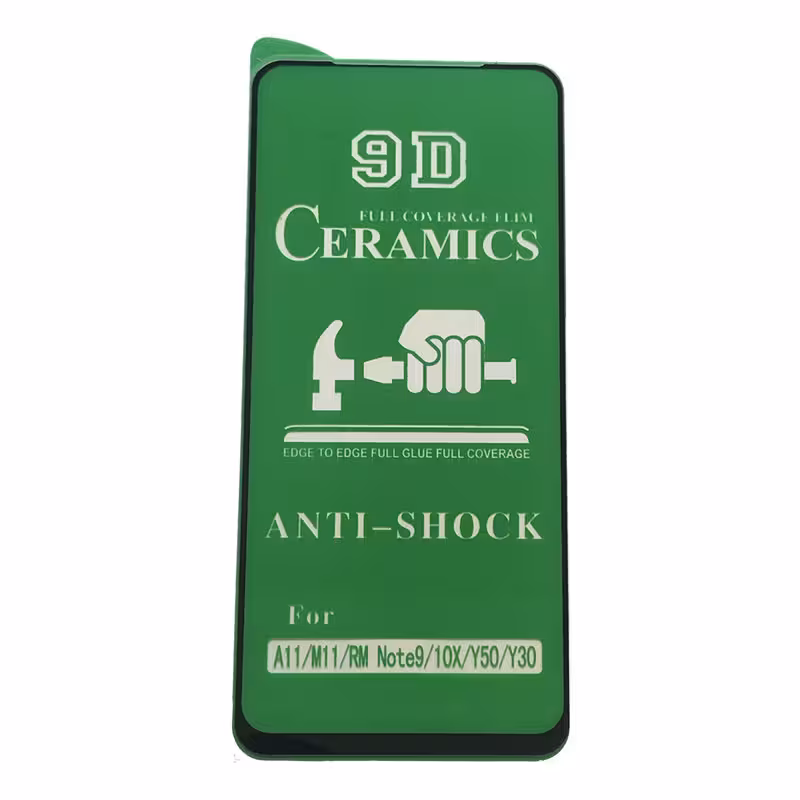 محافظ صفحه نمایش سرامیکی مدل 9D مناسب برای گوشی موبایل سامسونگ Galaxy A11/ M11/ REDMI NOTE9/ Y50/ Y30/ 10X