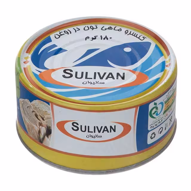 کنسرو فیله ماهی تن در روغن سالیوان 180 گرمی