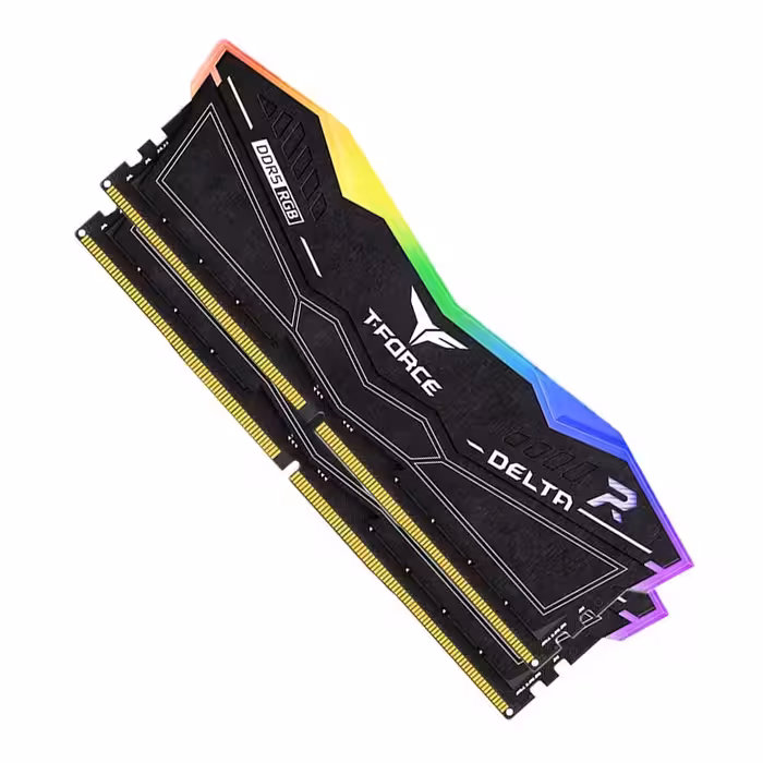 قیمت و خرید رم تیم گروپ مدل T-Force DELTA RGB DDR5 Black 16GB Dual 6000MHz CL38 | یاس ارتباط