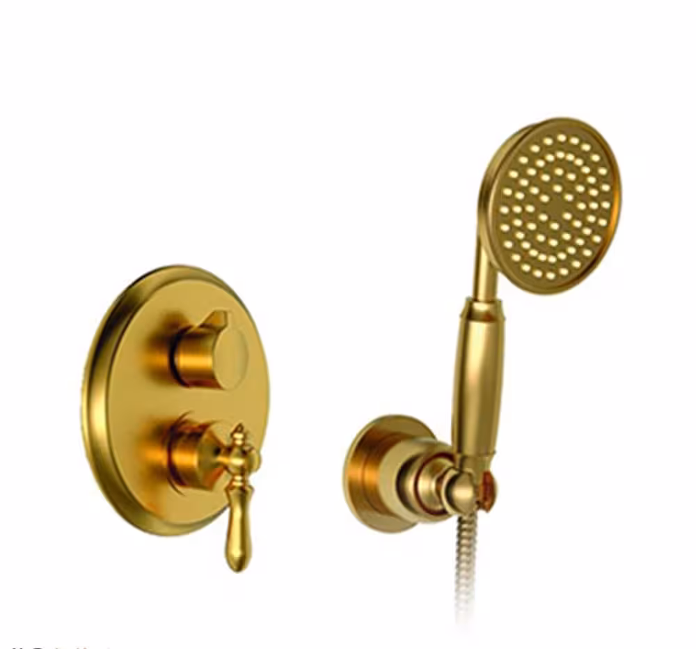 شیر حمام توکار شودر مدل زیگموند تیپ 2 BRASS طلا