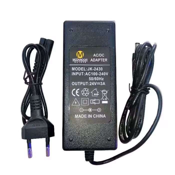 آداپتور 24 ولت 3 آمپر مدیا نور مدل JK-2430 | کالا مکس