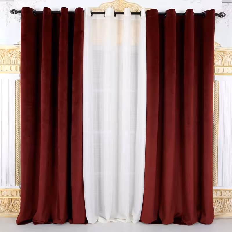 پرده مدل مخمل کالیفرنیا M06 سایز 280x140 سانتی متر