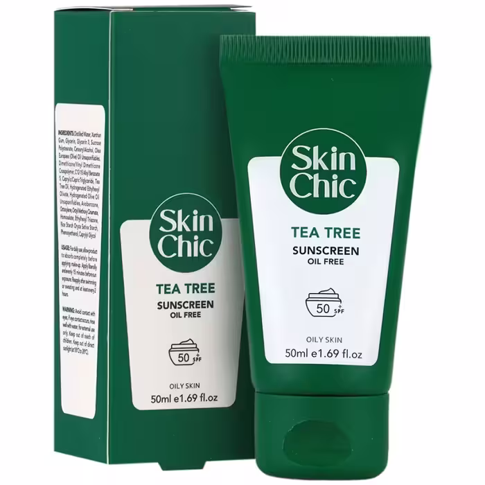 کرم ضد آفتاب SPF50 پوست چرب اسکین شیک حاوی روغن درخت چای