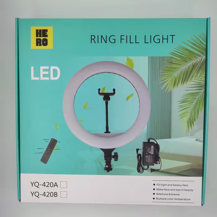 رینگ لایت مدل YQ-420A Ring Light به همراه سه پایه