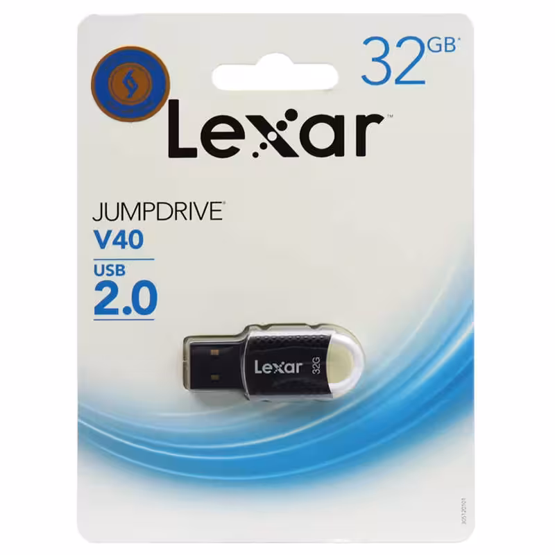 فلش مموری لکسار مدل V40 ظرفیت 32 گیگابایت