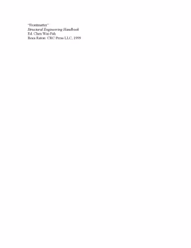 خرید و دانلود نسخه کامل کتاب Structural Engineering Handbook