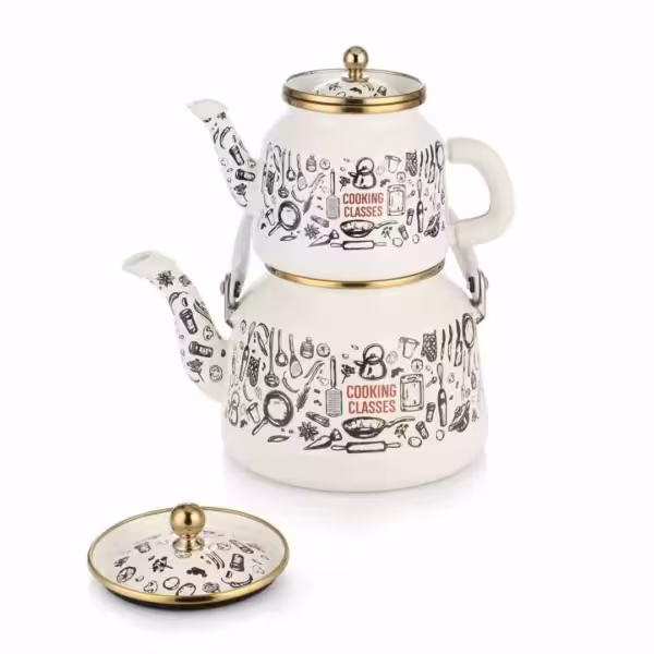 کتری و قوری لعابی ترک 4370