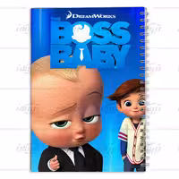 دفتر مشق کارتون بچه رئیس