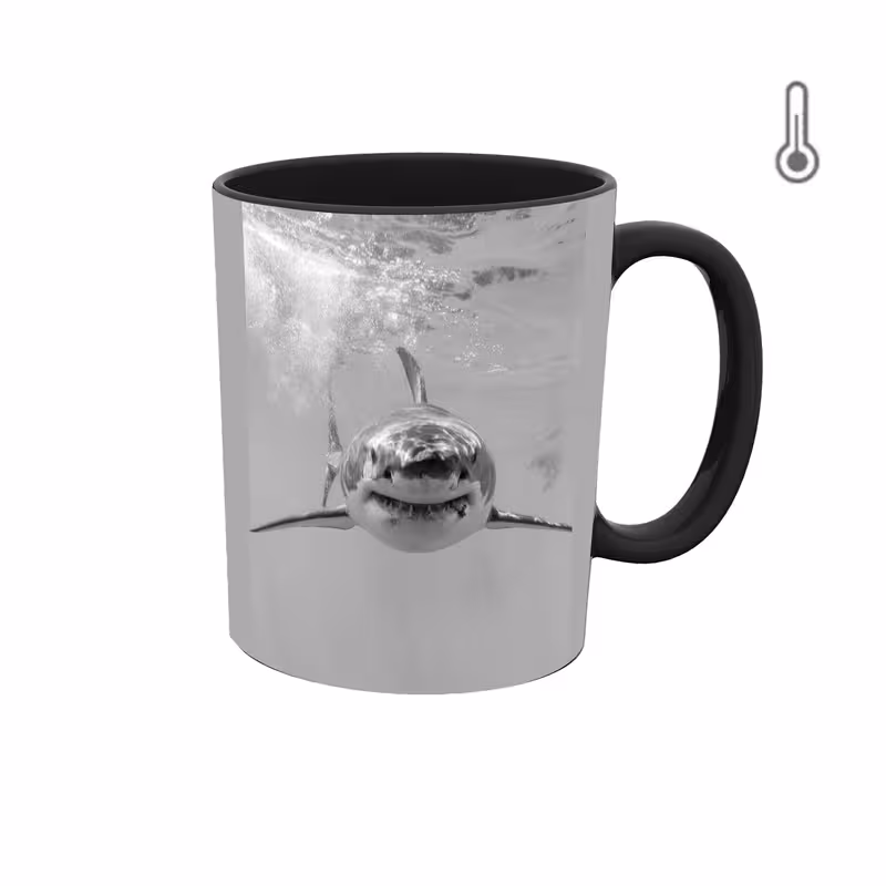 خرید ماگ-لیوان حرارتی  گرافیکی کوسه