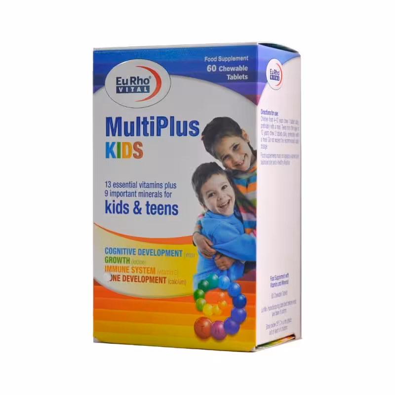 قرص جویدنی مولتی پلاس کیدز یوروویتال