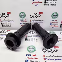 لاستیک سر دسته فرمان گاز و کلاچ با استخوانی موتور طرح ایروکس دو سیم گاز(جفتی)