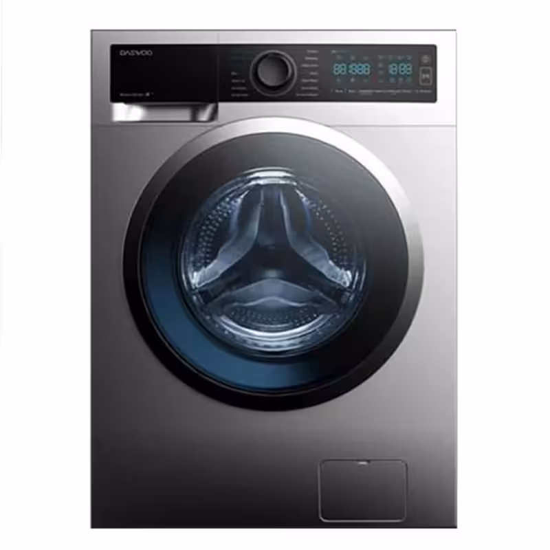 ماشین لباسشویی اتوماتیک دوو مدل LM-861SS ظرفیت 8 کیلوگرم نقره ای پنل نقره ای