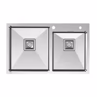 سینک دست ساز دو لگن BCN-204 کن