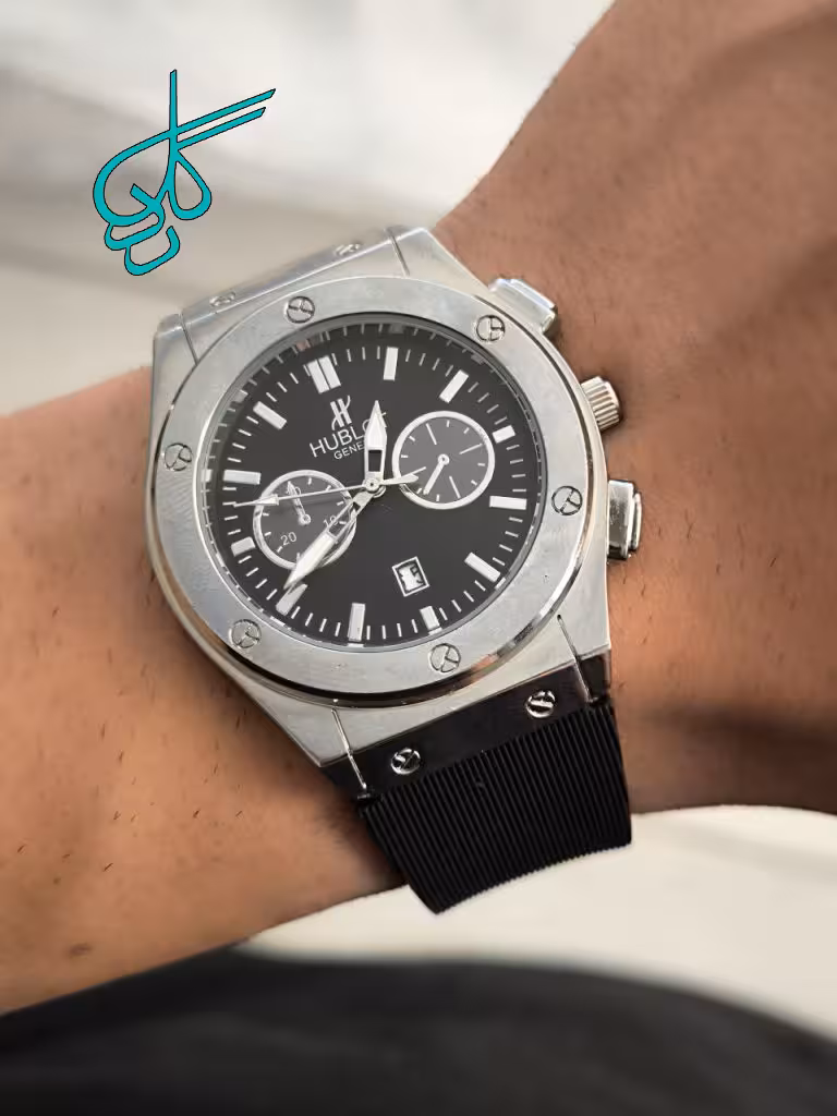 خرید ساعت مردانه هابلوت بند پیو تقویم دار تک موتوره کیفیت عالی کد 1924448 - ردگل