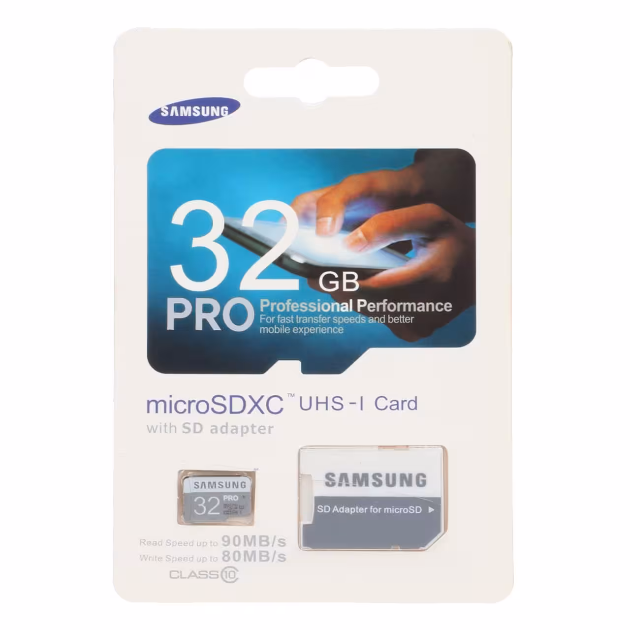 رم میکرو Samsung microSDXC &amp; adapter UHS-I U1 Class 10 - 90MB/s - 32GB
